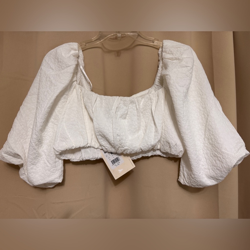 Love bonito Felly Square Neck Puff Sleeve Top